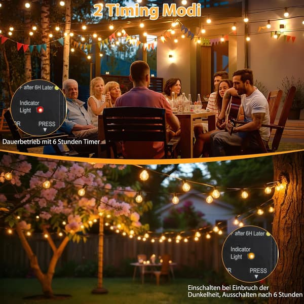 30m ulkokäyttöön tarkoitetut LED-valosarjat ajastimella 30m Outdoor LED