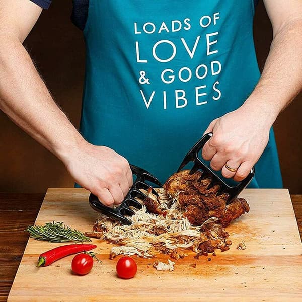 Pulled Pork BBQ-klor i nylon, köttstrimlare för rökt kött, fläsk, kalkon, 1 st