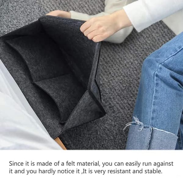 Sängfilt Caddy 1st 32x20x10cm Mörkgrå Soffa Tidningsfjärrkontroll Organizer