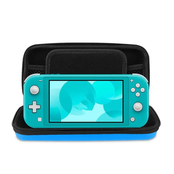 Switch Lite Bæretaske Blå EVA Hard Shell Bærbar Rejse Kompatibel med Switch Lite