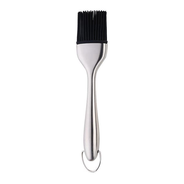 Silikon rustfritt stål oljebørste Kjøkken BBQ Baking Matlaging 20x4cm Gull 1 stk