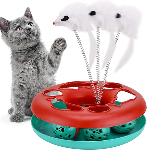 3-i-1 Interaktiv Kattleksak 3-in-1 Interactive Cat