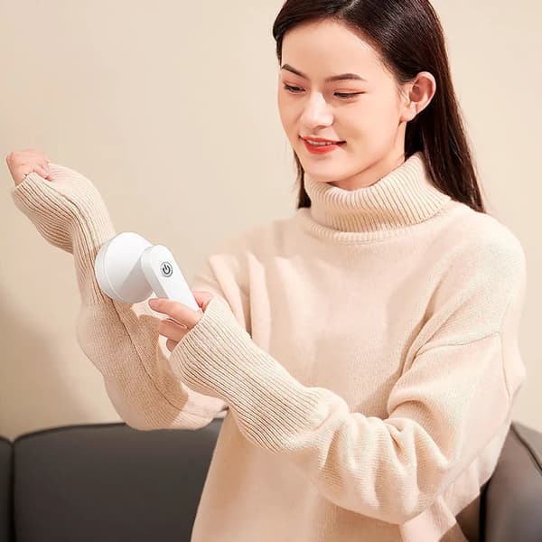 USB genopladelig stofshaver rustfrit blad til tøj, sweater, sofa, tæppe