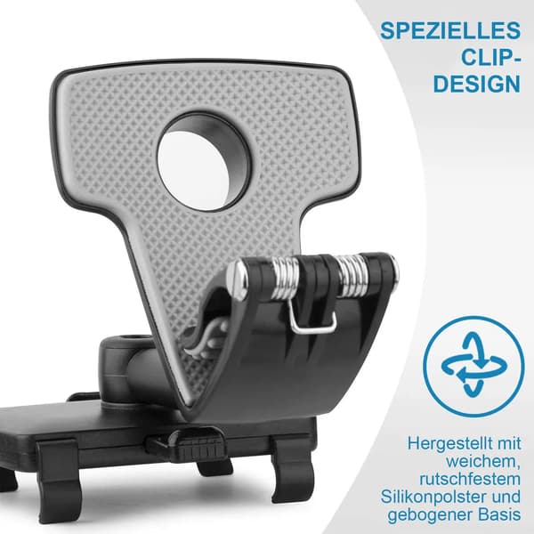 Biltelefonholder 360 rotasjon 4-7 tommer dashbordvisir speilfeste 1 stk