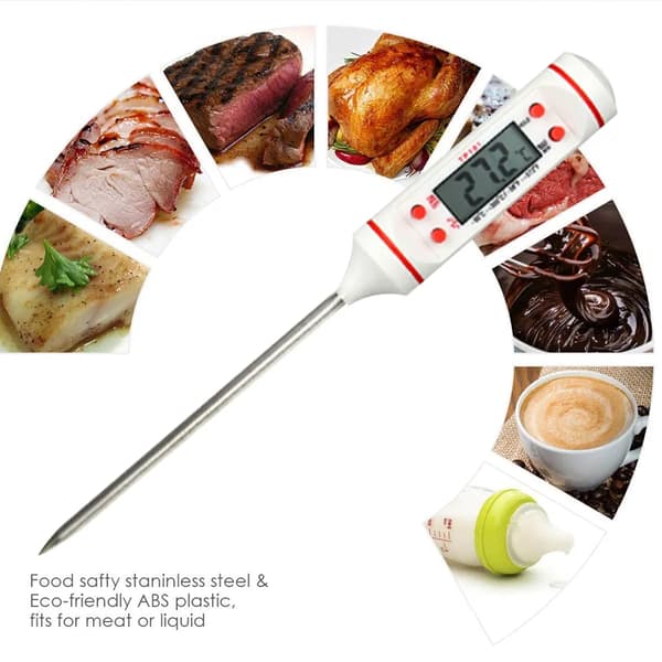 Køkken Digitalt Stegetermometer Kød BBQ Madlavning Temperaturmåler 1 stk