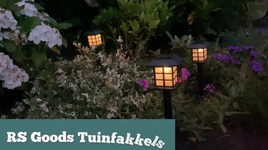 Soldrevne havelamper - 6 stk. - Sort Tuinfakkels op Zonne