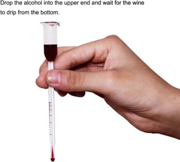 Vintermometer Vinometer Sett Tre Glass Alkohol Innholdsindikator