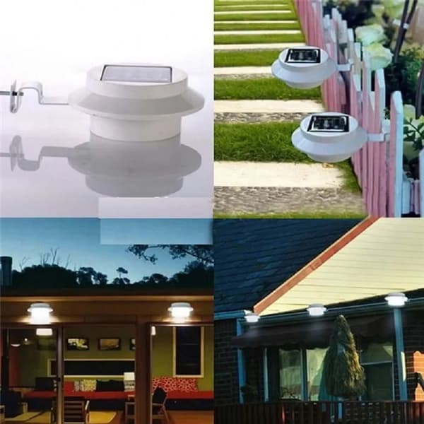Hvid Solar Hegnslampe 8-pak White Solar Fence
