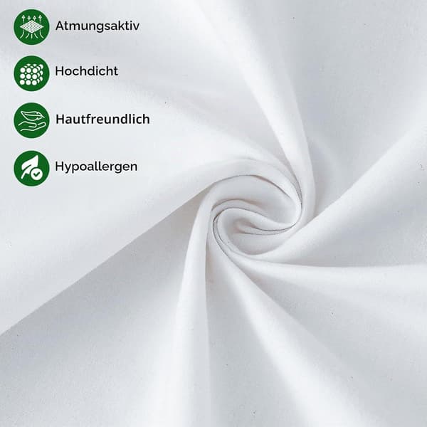 Sett med 4 hvite putefyll på 45 x 45 cm for sofa og dekorative puter Set of 4