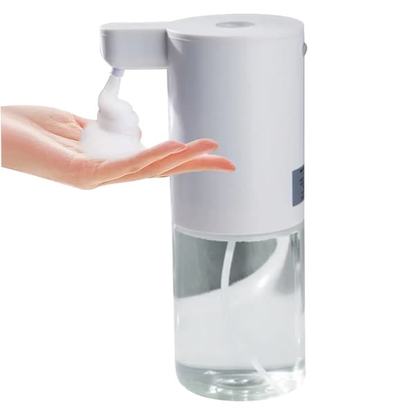 Automatisk skumtvåldispenser 350 ml Beröringsfri USB-laddning IPX4 vit ABS PP