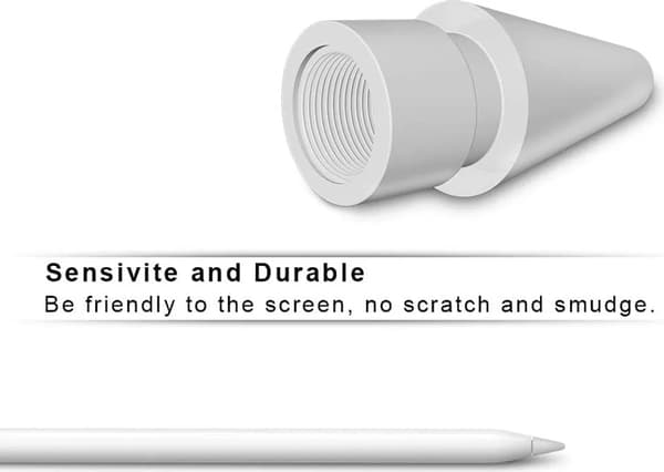För Apple Pencil-spetsar, högkänslig iPencil-spetsersättning för iPad Pro Apple Pencil (vit)