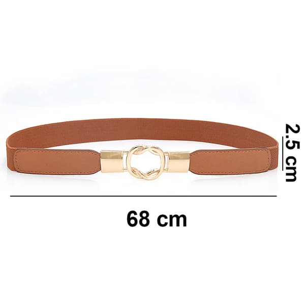 1 st spännefritt elastiskt bälte osynligt justerbart unisex khaki 68 cm