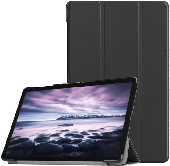 Sort trefoldigt tabletcover, kompatibelt med Samsung Galaxy Tab A 10.5 (2018)