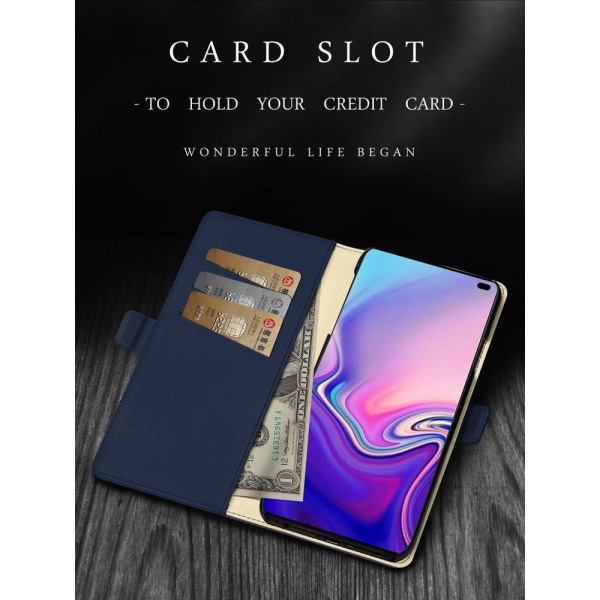 Plånbok för Samsung Galaxy S10 Plus Svart