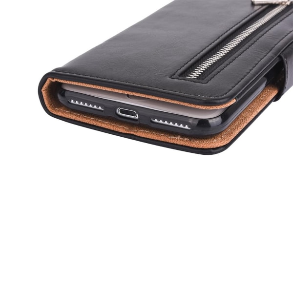 iPhone 7 /8 Plus - Plånbok med magnetskal Svart