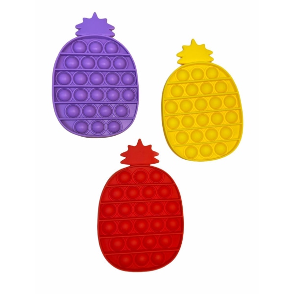 Pop it- Fidget Toy / Fidget Leksak- Ananas i olika färger Red Ananas- Röd