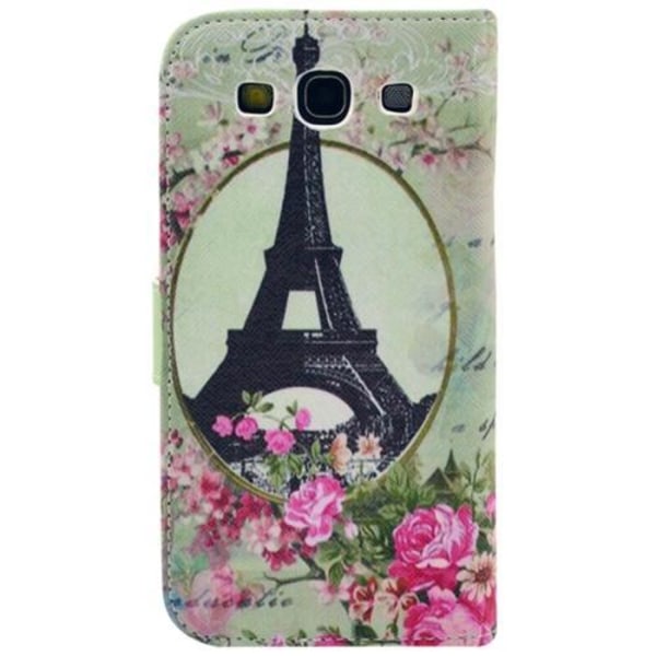 Eiffeltornet blommor - Plånbok till Samsung Galaxy S3