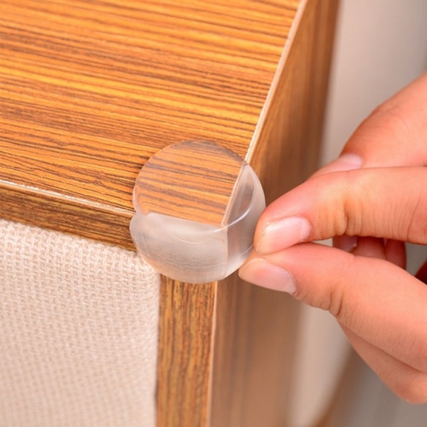 10-PACK hörskydd och kantskydd för bord möbler- Barnsäkert Transparent