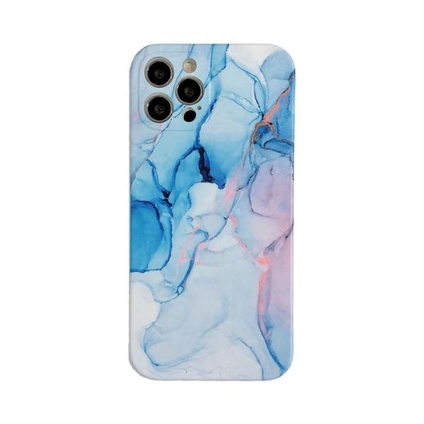 Blå marmor- skal till iPhone 12 Blå