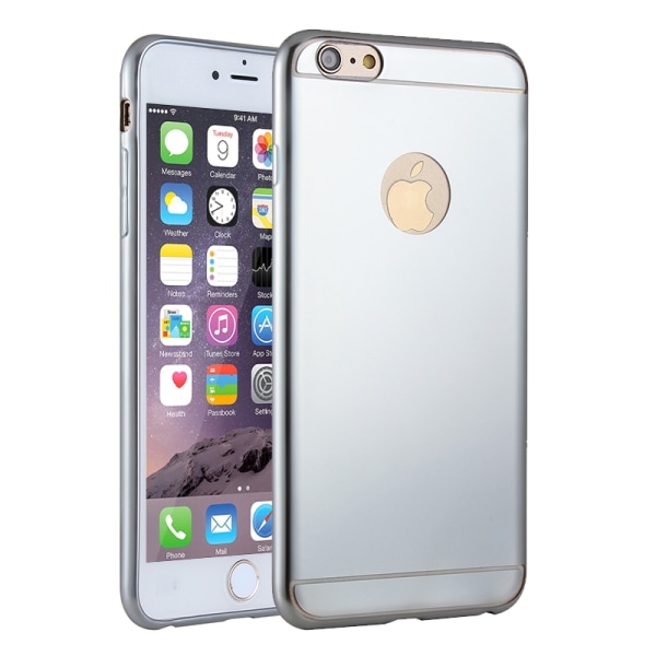 Glänsande silver mobilskal till iPhone 6, 6s i TPU Silver