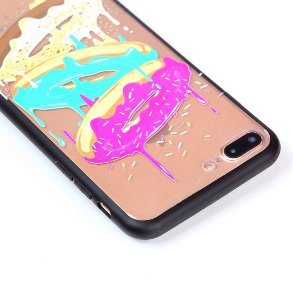 Skal med färgade donuts - iPhone 7/8 plus multifärg