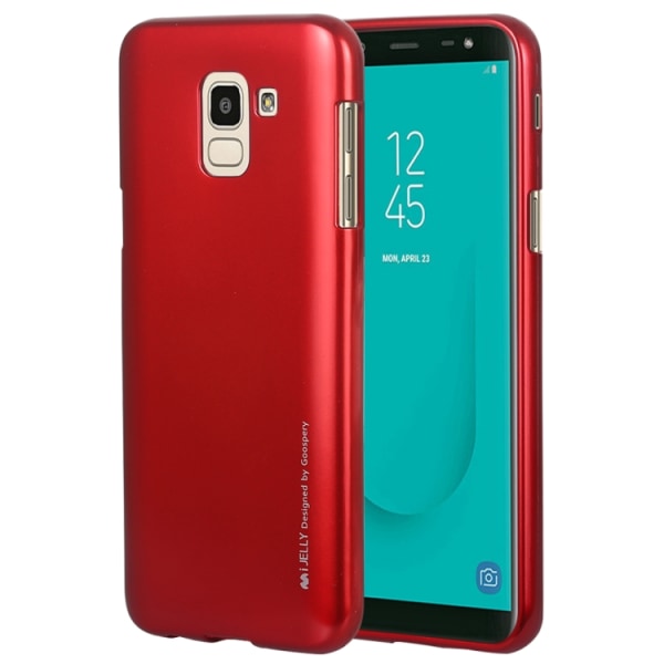 Stilrent TPU-skal för Samsung Galaxy J6 (2018) Röd