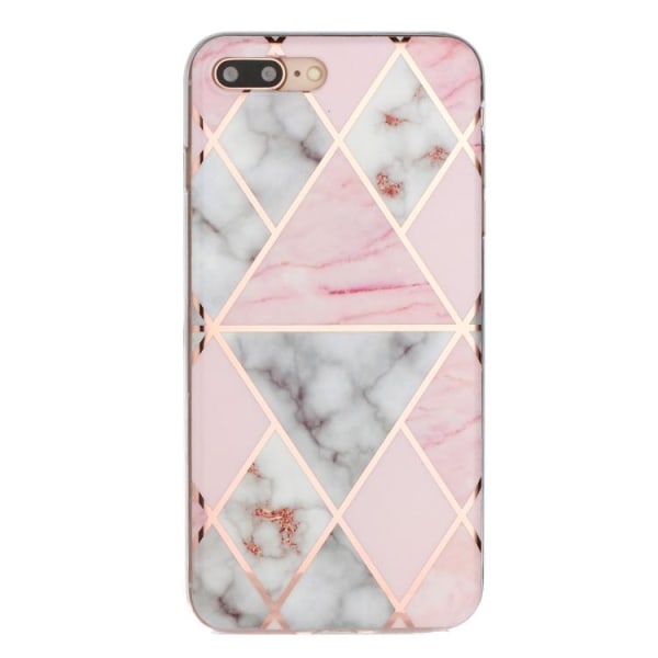 Marmor med mönster- skal för iPhone 7 plus Rosa