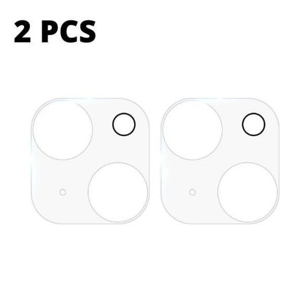 2 PACK- Linsskydd i Härdat Glas- iPhone 14 / 14 Plus Transparent