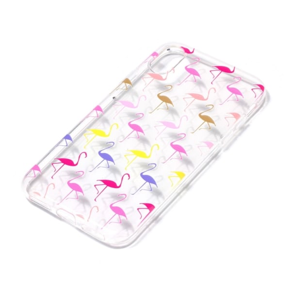 Flamingos små - skal för iPhone X multifärg