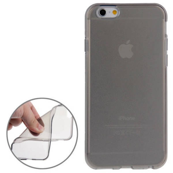 Mobilskal i transparent tåligt TPU till Apple iPhone 6 Svart