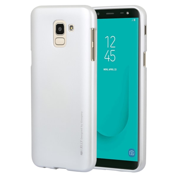 Stilrent TPU-skal för Samsung Galaxy J6 (2018) Silver