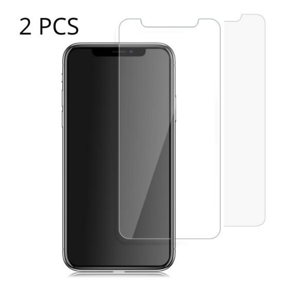 2 PACK- iPhone X/XS/11 PRO - Härdat glas skärmskydd Transparent