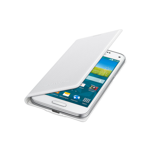 SAMSUNG Galaxy S5 Mini Punch Pattern Flip Cover White