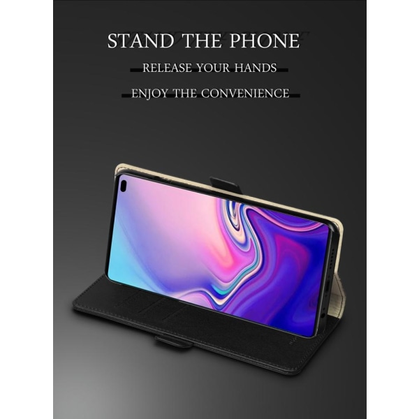 Plånbok för Samsung Galaxy S10 Plus Svart