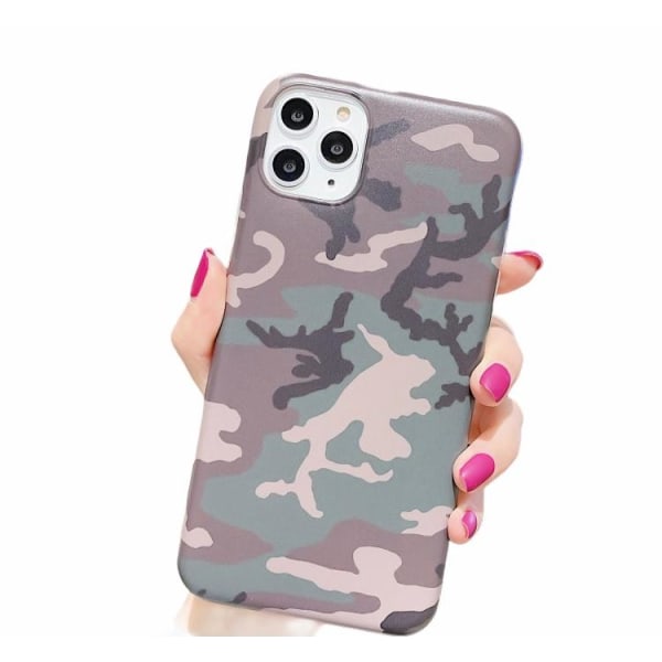 Camouflage- skal till iPhone 12 / 12 PRO Grön
