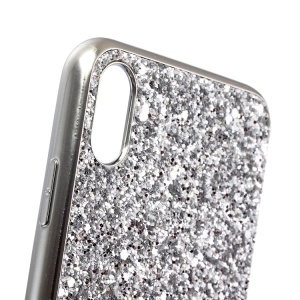 Glitter -skal för iPhone Xs Max Silver