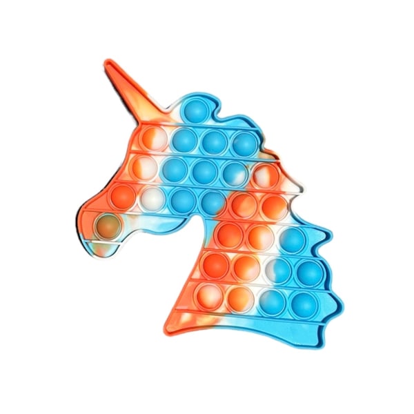 Pop it- Fidget Toy / Fidget Leksak- Enhörning multifärg multifärg