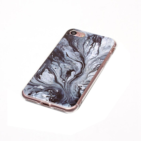 Svart och grå marmor- skal för iPhone 7/8/SE multifärg