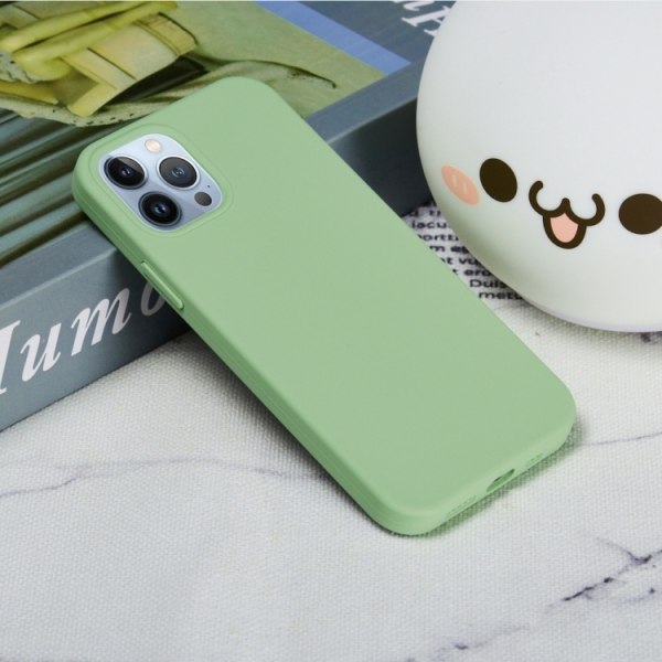 iPhone 15 PRO - Silicone Case - Mobilskal i silikon Grön
