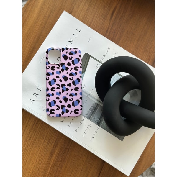 Leopard skal i rosa/lila- iPhone 11 multifärg