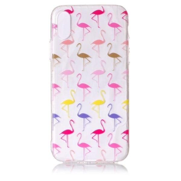 Flamingos små - skal för iPhone X multifärg