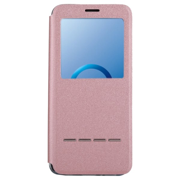 Call-ID fodral med svara funktion- Samsung Galaxy S9 Rosa