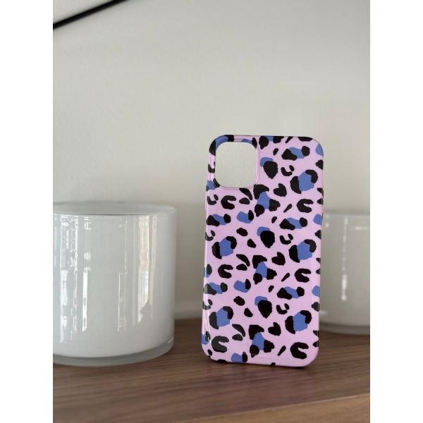 Leopard skal i rosa/lila- iPhone 11 multifärg