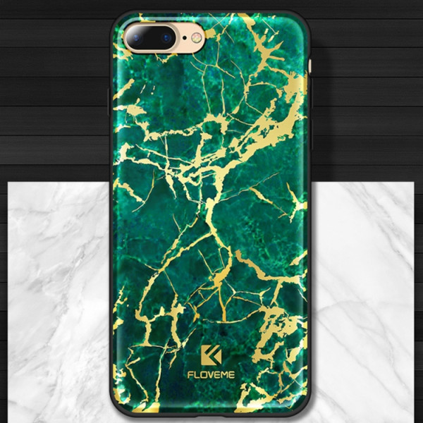 Marmor Sten-skal för iPhone 7 / 8 plus Grön