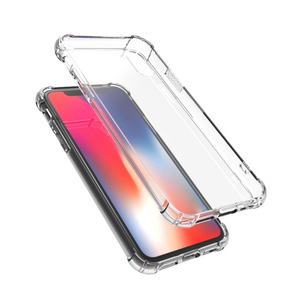 Glas Skal till iPhone X - Stöttålig - Unikt Transparent