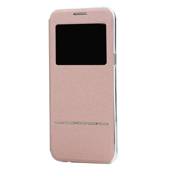 Fodral med Call-ID & Svara funktion- Samsung Galaxy S8 Rosa