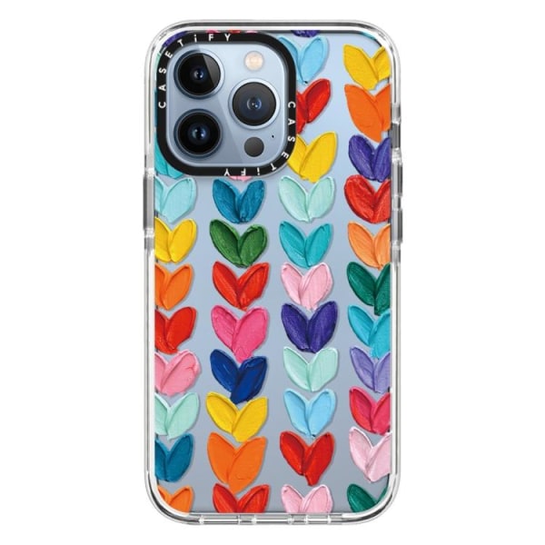 Färgglada hjärtan skal- iPhone 11