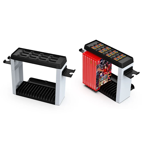 For Nintendo Switch Oled Multifunksjonskonsollstativ for Oppbevaring av Spill CD-Disker Pro Kontroller
