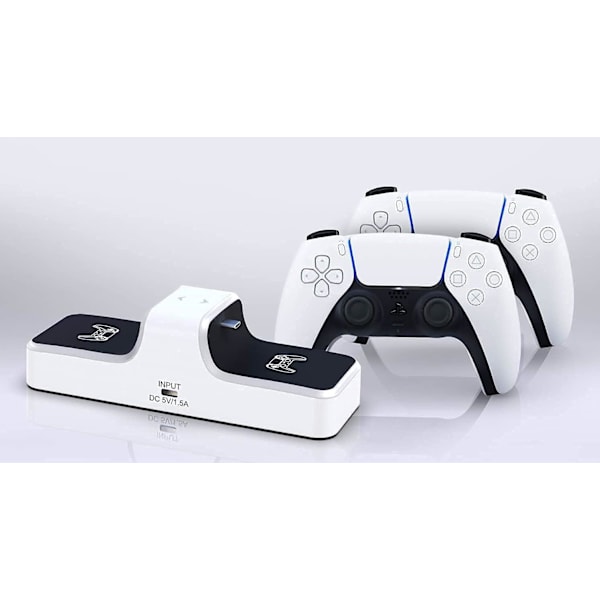 PS5-controlleroplader - LED-indikator for fuld opladning