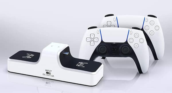 PS5-kontrolllader - LED-indikator for fulladet